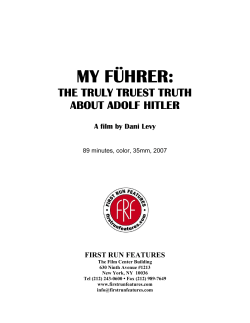 My Fuhrer - PK - First Run Features