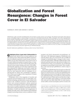 Globalization and Forest Resurgence: Changes in Forest Cover in