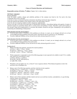 First assignment 1996