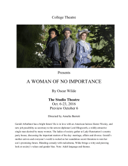 a woman of no importance