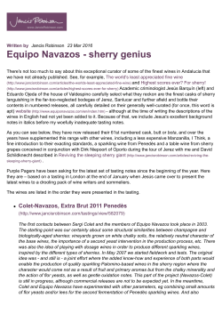 Equipo Navazos - sherry genius | Articles