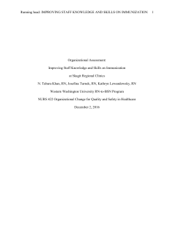 Running head - Western Washington University