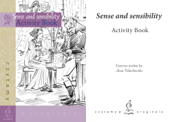 Sense and sensibility