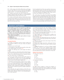 Chapter 9: Elastic Properties of Matter: Stress