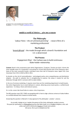 Amidst a world of choices... give me a reason