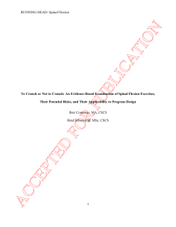 To crunch or not to crunch