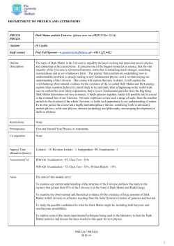 department of physics and astronomy