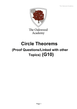 G10 HIGHER Circle Theorems Proof.Linked to other topics
