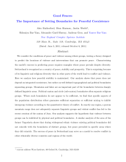 The Importance of Setting Boundaries for Peaceful Coexistence
