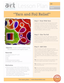 Foil Relief Sculptures