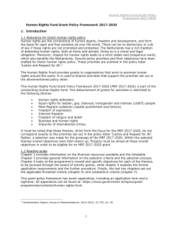 "Grant Policy Framework" PDF document | 15 pages