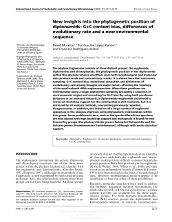 New insights into the phylogenetic position of diplonemids: GMC