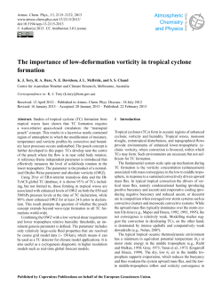 The importance of low-deformation vorticity in tropical cyclone