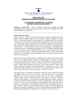 1 PRESS RELEASE EMBARGO: MIDNIGHT MONDAY 30TH JULY