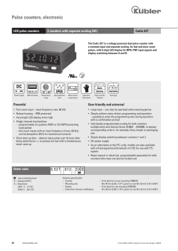Pulse counters, electronic