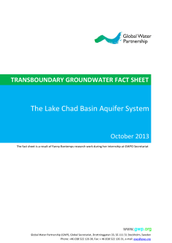 Lake Chad - Fact Sheet - Global Water Partnership