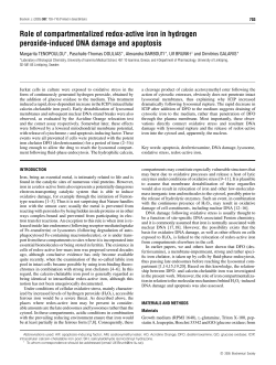 Role of compartmentalized redox-active iron in hydrogen peroxide