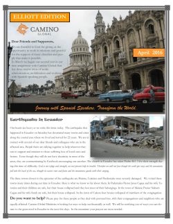 ELLIOTT EDITION April 2016 Journey with Spanish Speakers