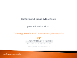 Patents and Small Molecules