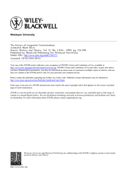 The Errors of Linguistic Contextualism