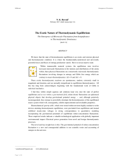 Equilibrium Emergence of Fluctuation Phenomena