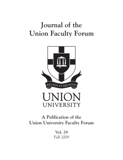 Fall 2009 - Union University