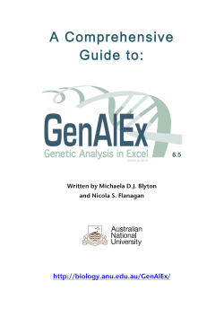 GenAlEx 6.5 Guide