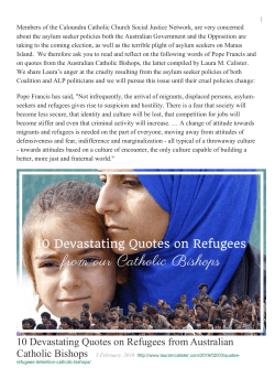 10 Devastating Quotes on Refugees from Australian