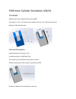 ITAR Inner Cylinder Simulation 3/8/16