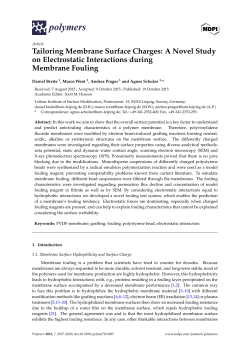 Tailoring Membrane Surface Charges: A Novel Study on