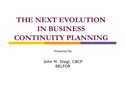 the next evolution in business continuity planning