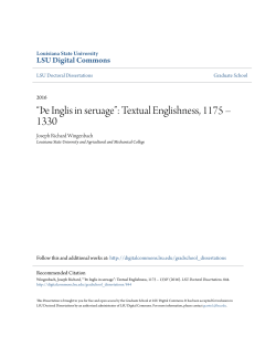 Textual Englishness, 1175 - LSU Digital Commons