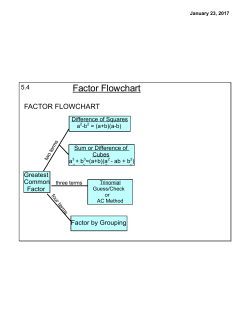 Factor Flowchart