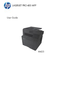 HP LaserJet Pro 400 MFP User Guide - ENWW - HP