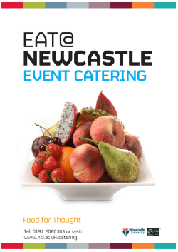 EAT@EVENT CATERING MENU