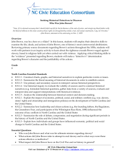 Who Was John Brown? - Database of K