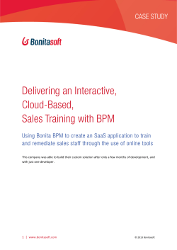 Delivering an Interactive, Cloud-Based, Sales Training