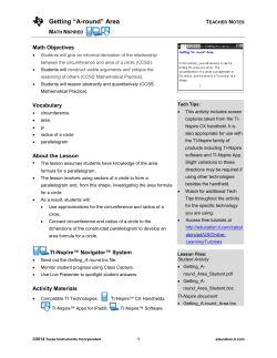 Teacher Notes PDF - TI Education