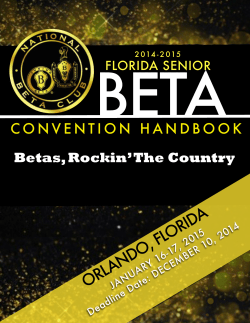 Florida Sr Handbook - National Beta Club