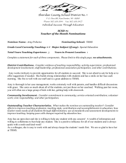 Teacher of the Month Amy Prehemo