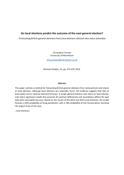 (2016) - Do local elections predict the outcome of the next general