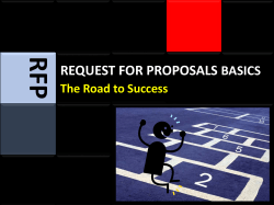 rfp request for proposals basics - Office of the State Comptroller