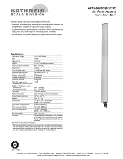 AP19-1670/090D/DT2 90&deg; Panel Antenna 1670&ndash;1675 MHz