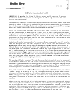 CAT Verbal Preparation Basic Test 02 - MBA