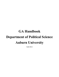 GTA Handbook - Auburn University