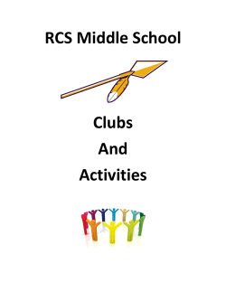 MS Clubs and Activities Handbook