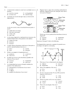1) A characteristic common to sound waves and light
