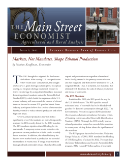 Markets, Not Mandates, Shape Ethanol Production