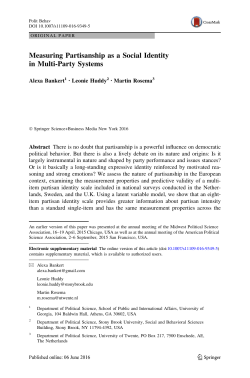 Measuring Partisanship as a Social Identity in Multi