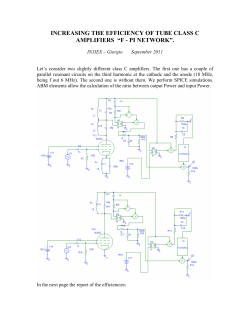 increasing the efficiency of tube class c amplifiers &ldquo;f